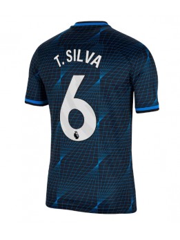 Moški Nogometna dresi replika Chelsea Thiago Silva #6 Gostujoči 2023-24 Kratek rokav